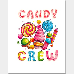 Candy Crew Costume Sweetie Candy Squad gift for boys girls kids Posters and Art